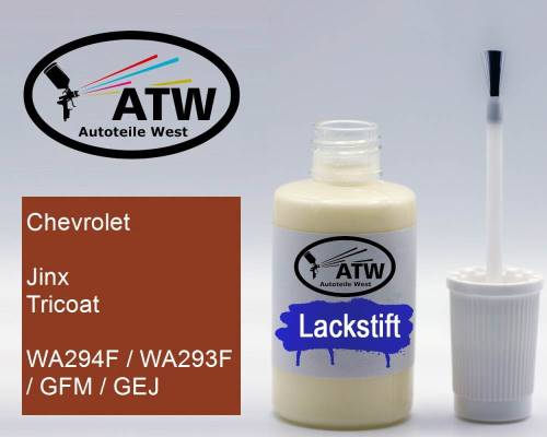 Chevrolet, Jinx Tricoat, WA294F / WA293F / GFM / GEJ: 20ml Lackstift, von ATW Autoteile West.